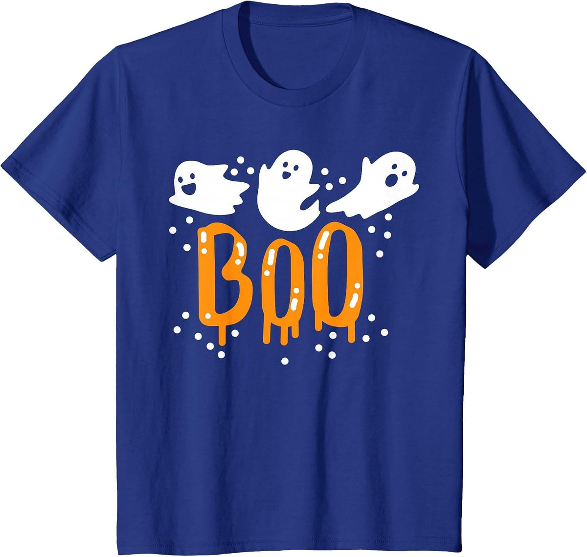 Halloween Ghost Boo Cute T-Shirt - Royal Blue