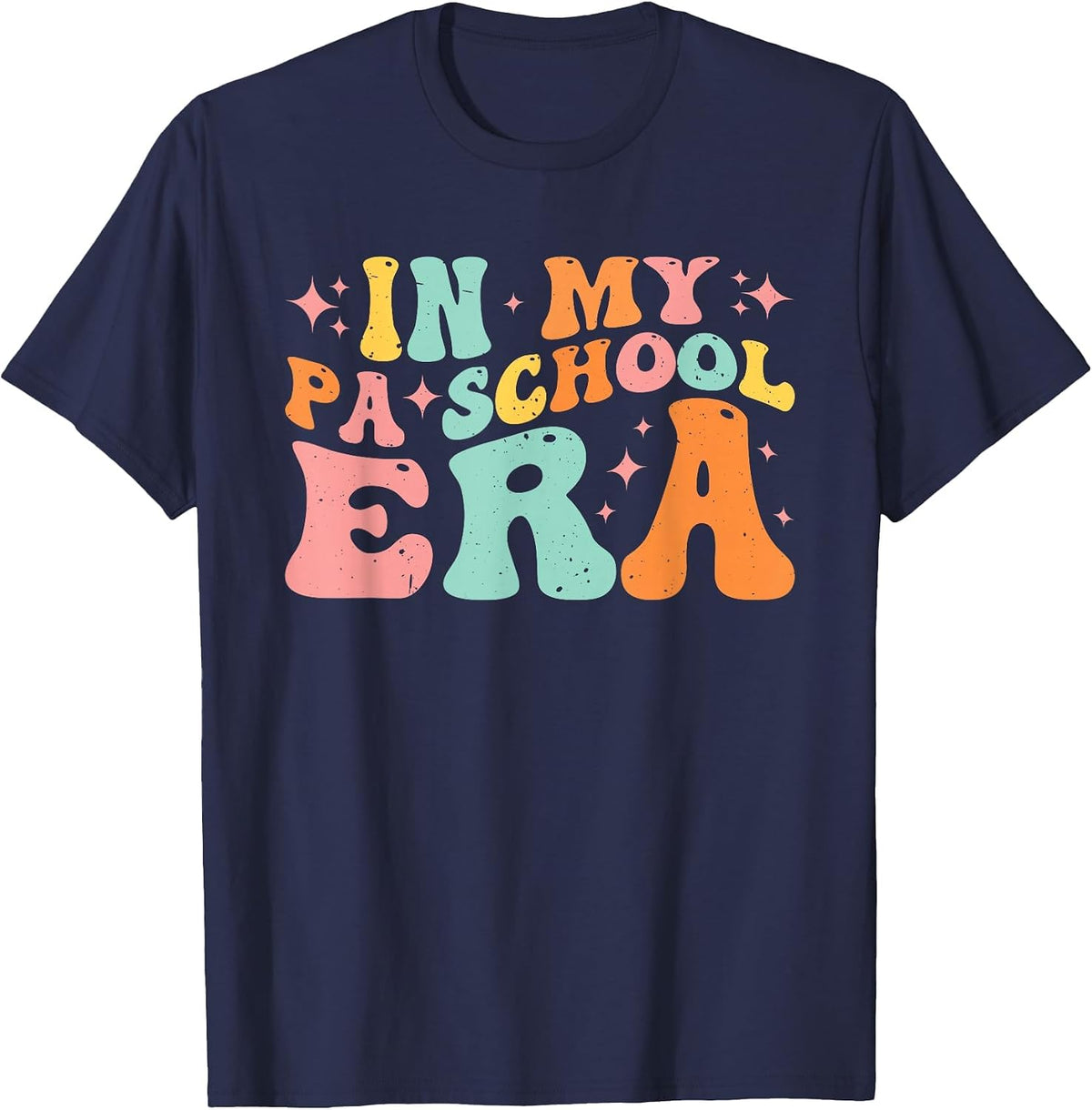 in My PA School Era T-Shirt - Navy Blue