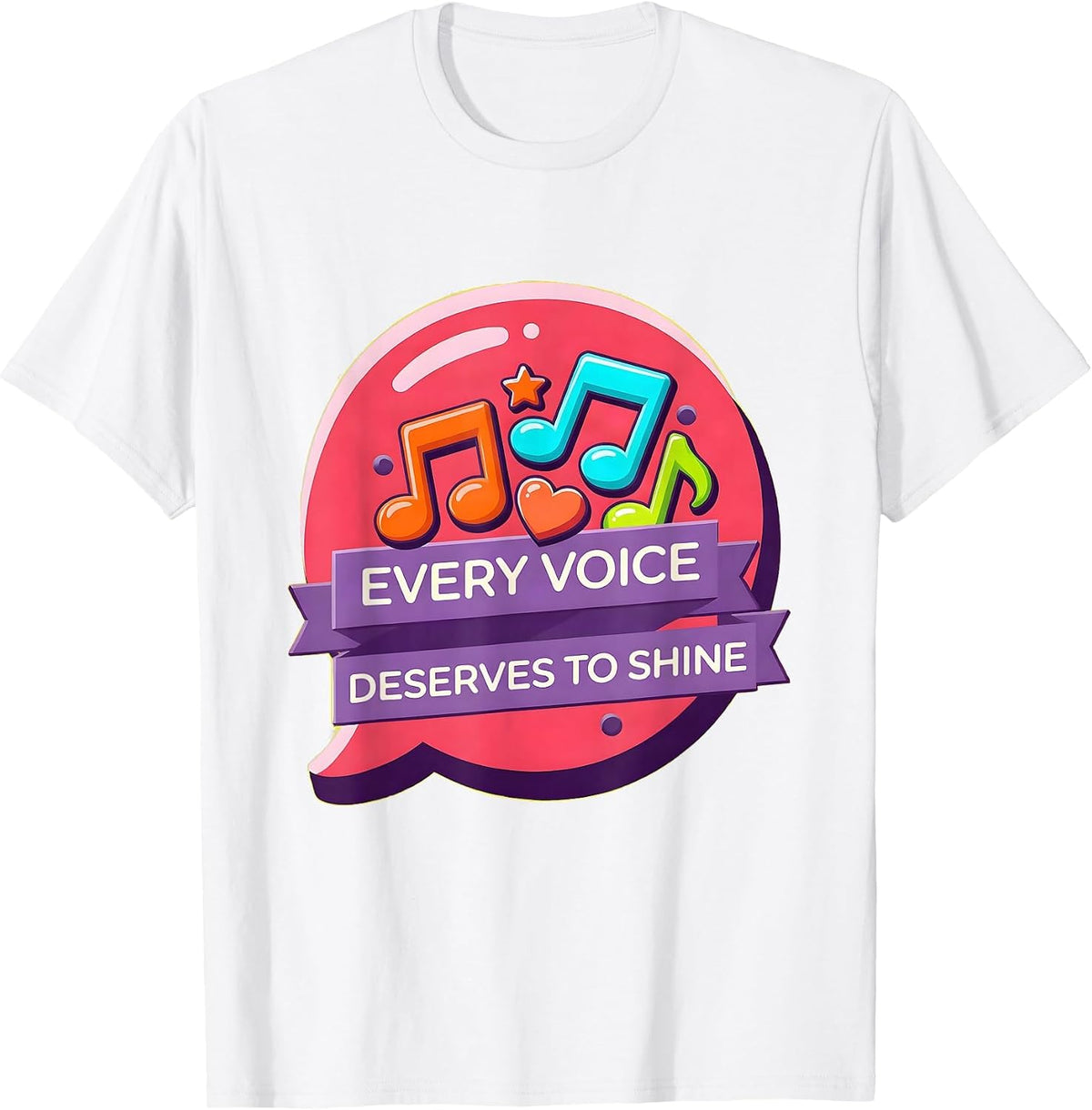 Men's Every Voice Deserves To Shine Speech Therapy T-Shirt - White
