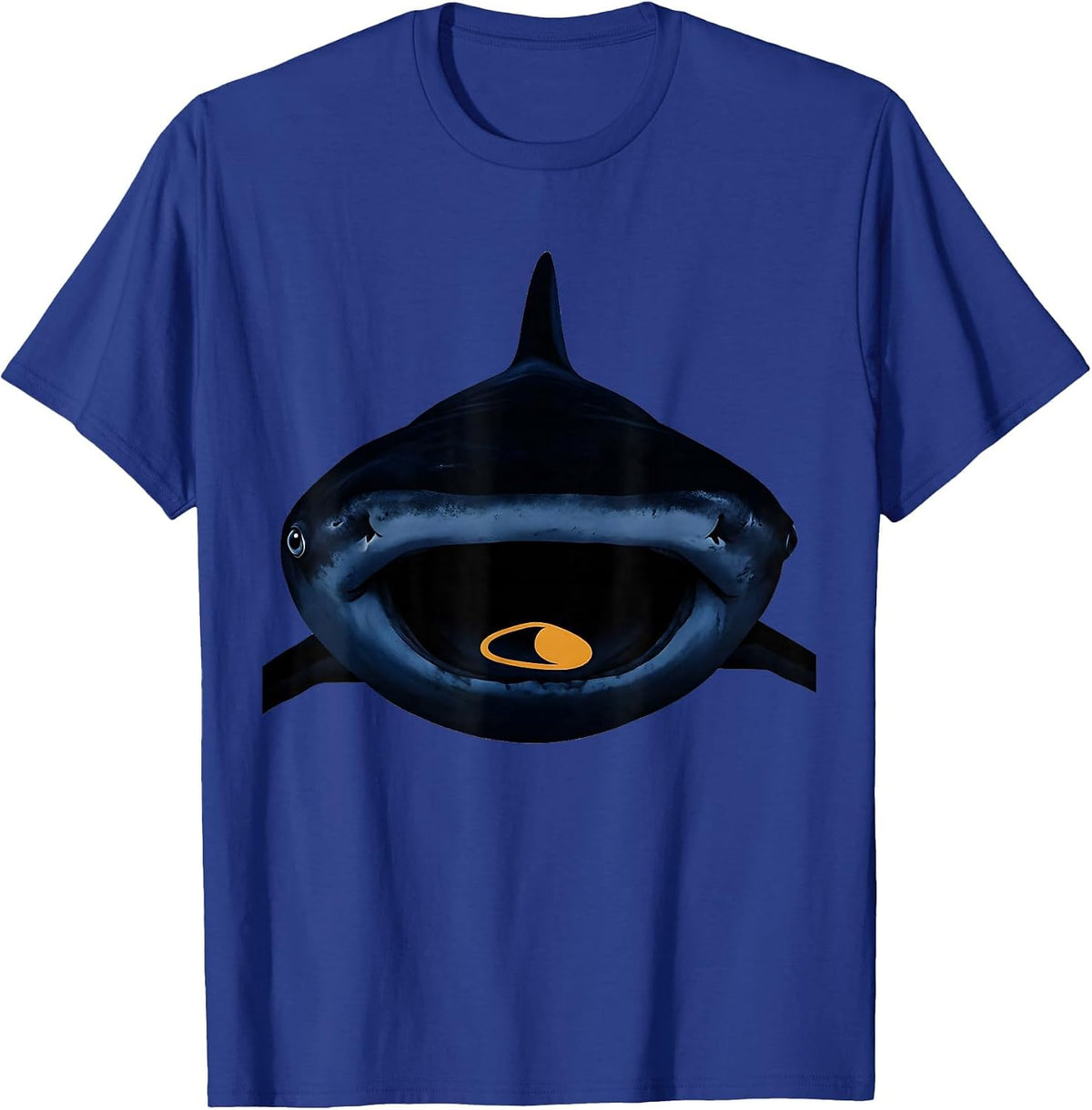 Whale Shark Conceptual Poster Ocean Animal Humor T-Shirt - Royal Blue