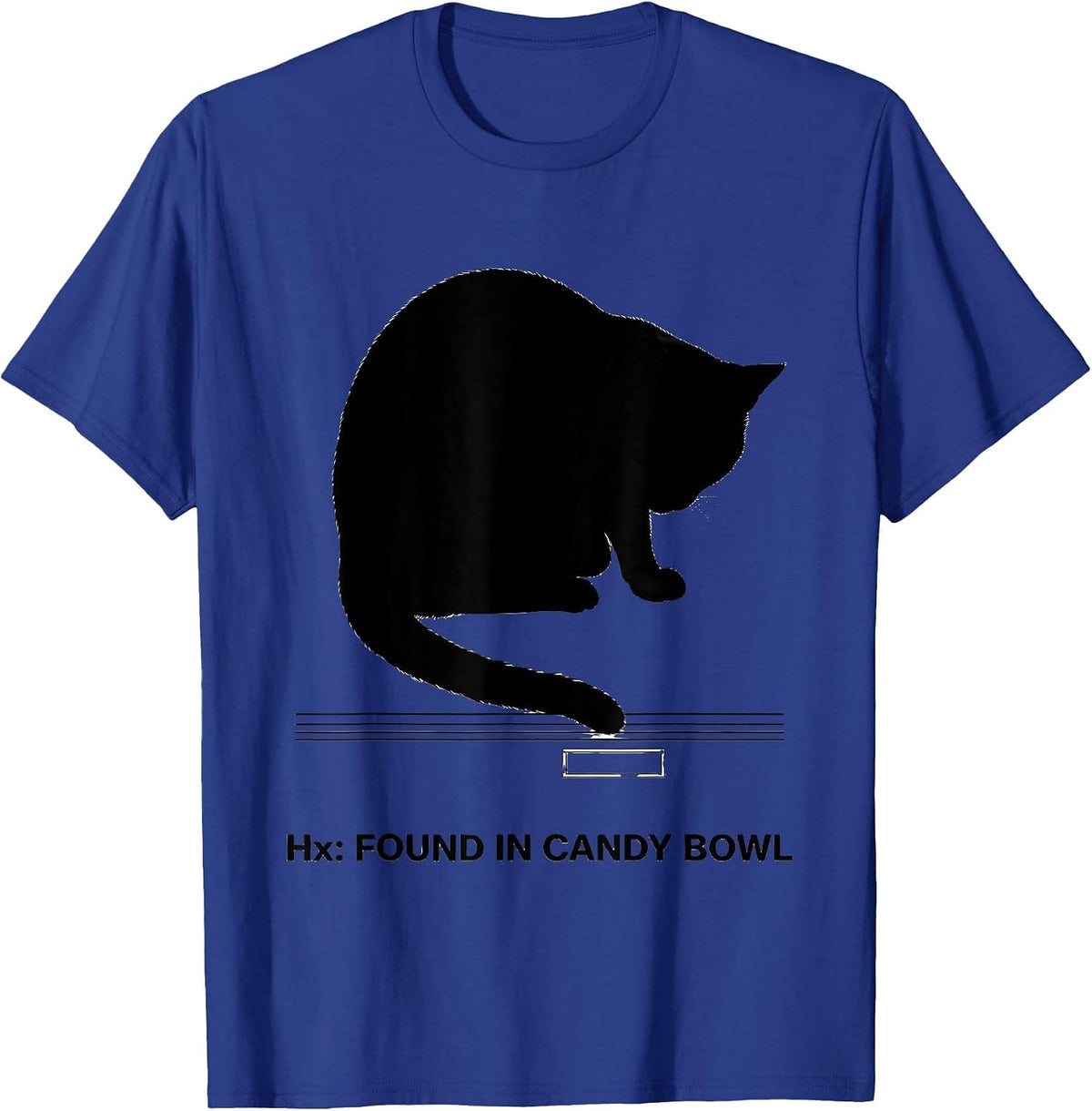 Hx: Found In Candy Bowl Funny Vet Tech Halloween Costume T-Shirt - Royal Blue
