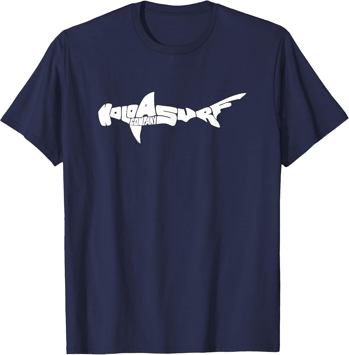 Koloa Surf Hammerhead Shark Logo Lightweight, Graphic T-Shirt - Navy Blue