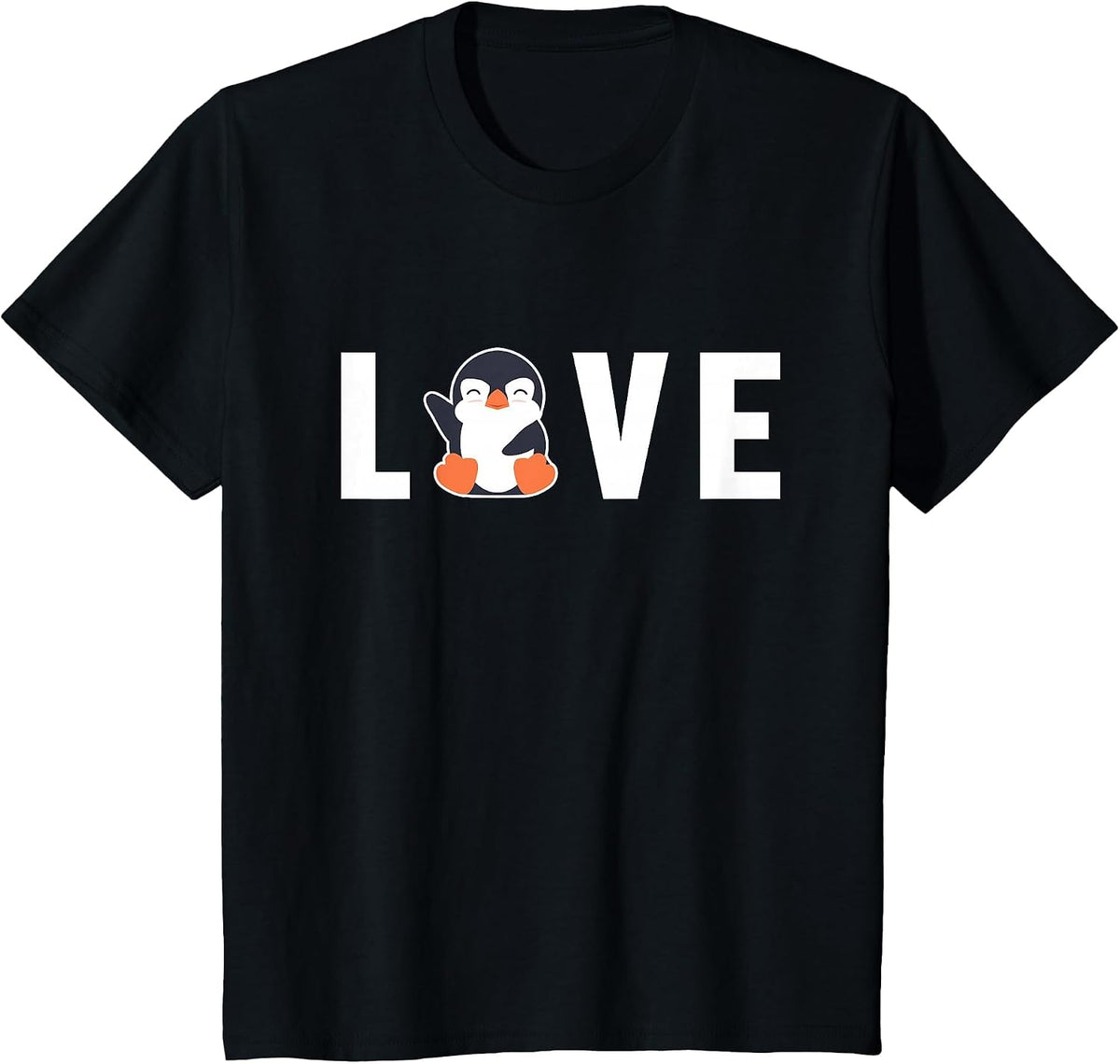 Love Sea Bird King Emperor Penguin Lover Penguin T-Shirt - Black