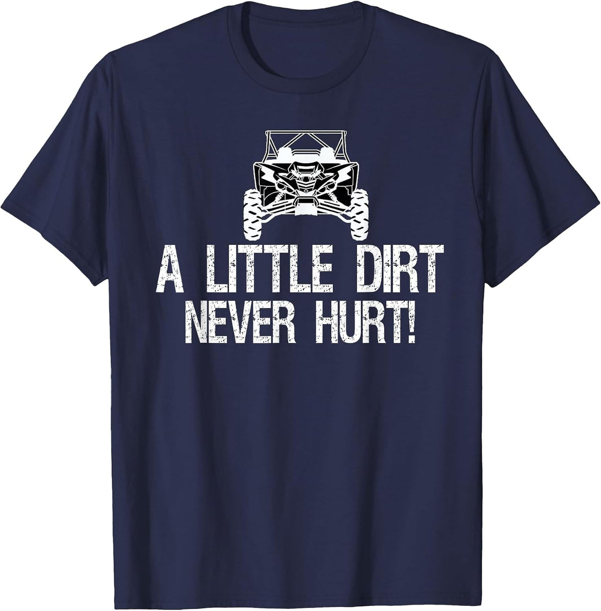 UTV Mens Womens Four Wheeler Tee, ATV Riding Mudding T-Shirt - Navy Blue
