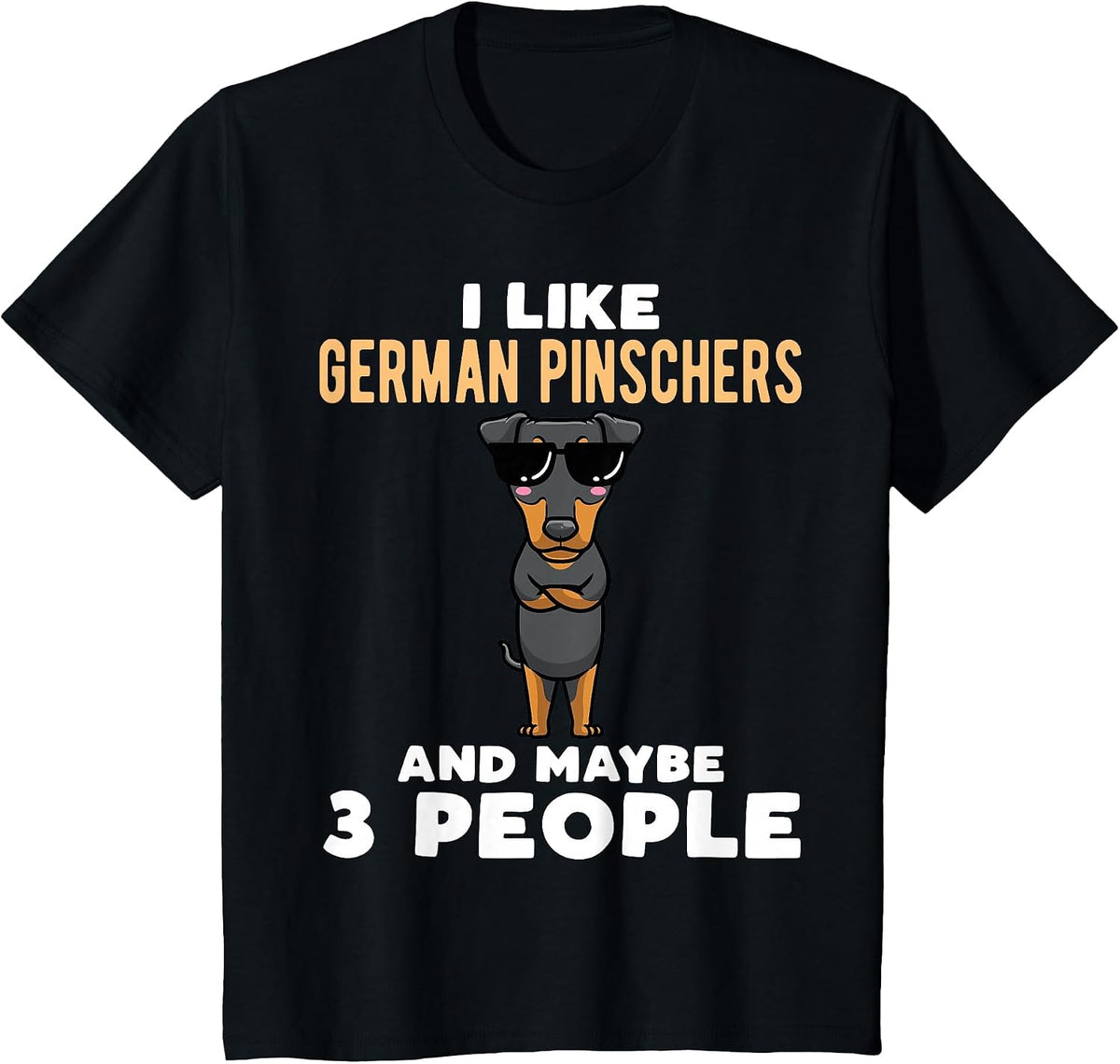 German Pinscher Dog Deutscher Pinscher T-Shirt - Black