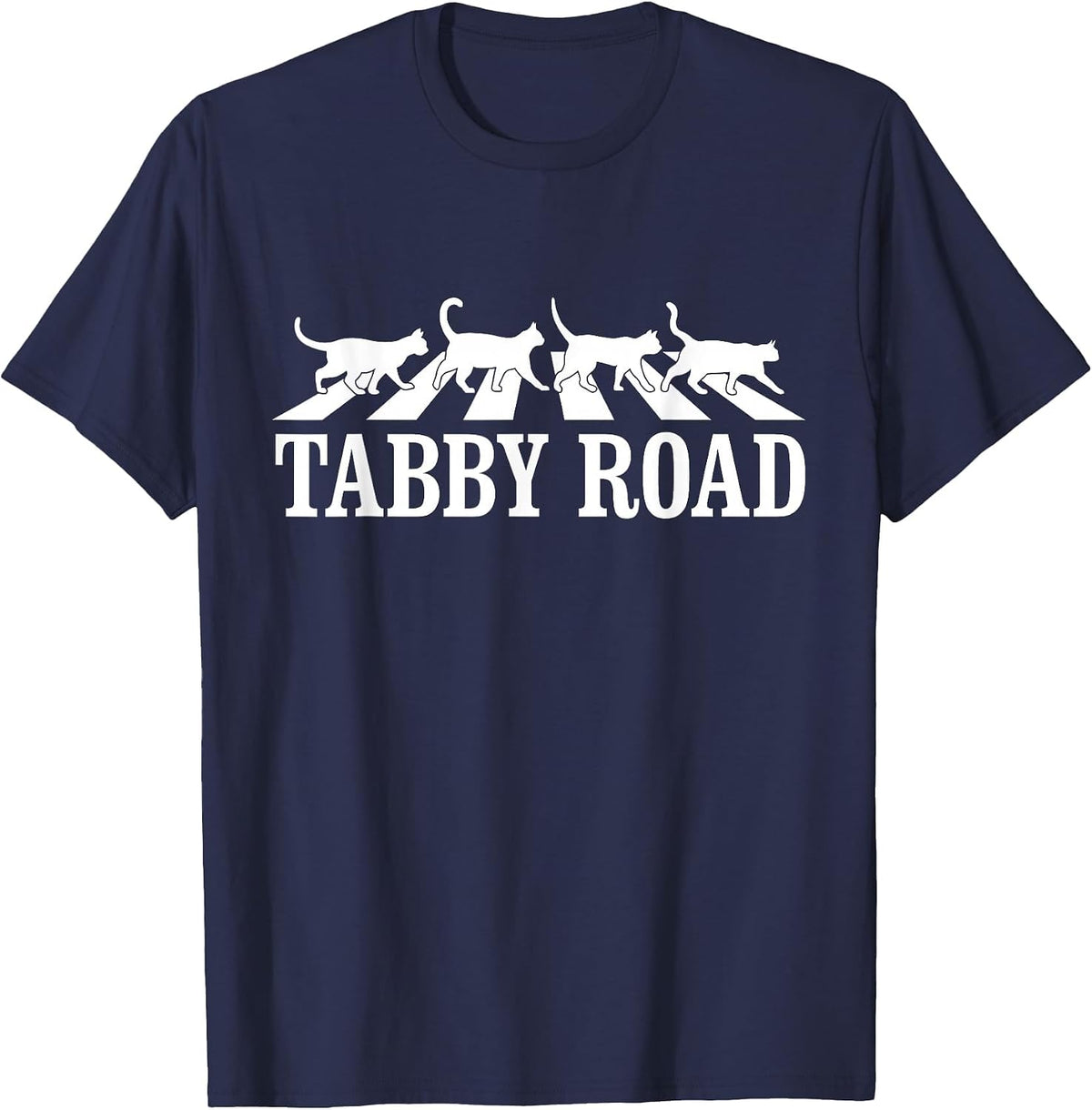Tabby Road T-Shirt - Navy Blue
