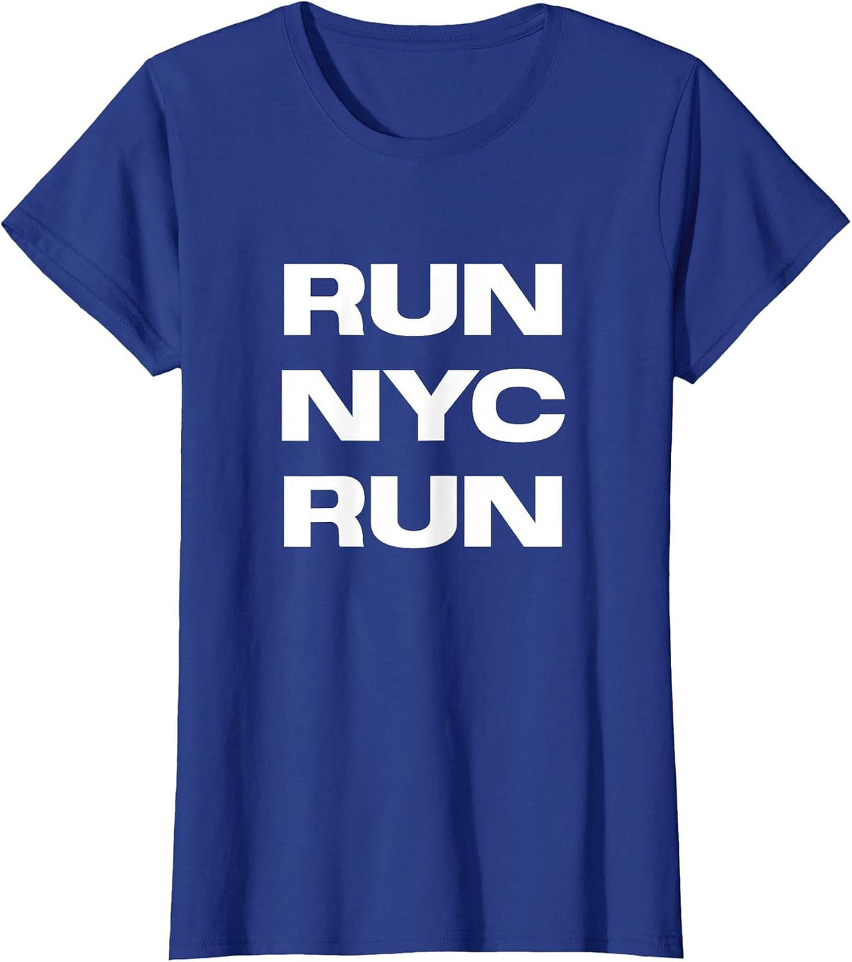 Run NYC Run Running T-Shirt - Royal Blue