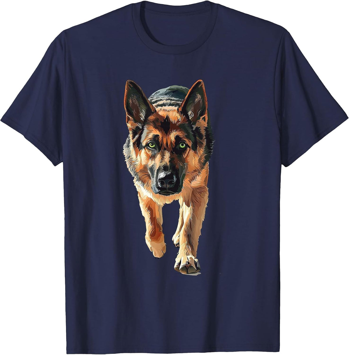 German Shepherd T-Shirt - Navy Blue