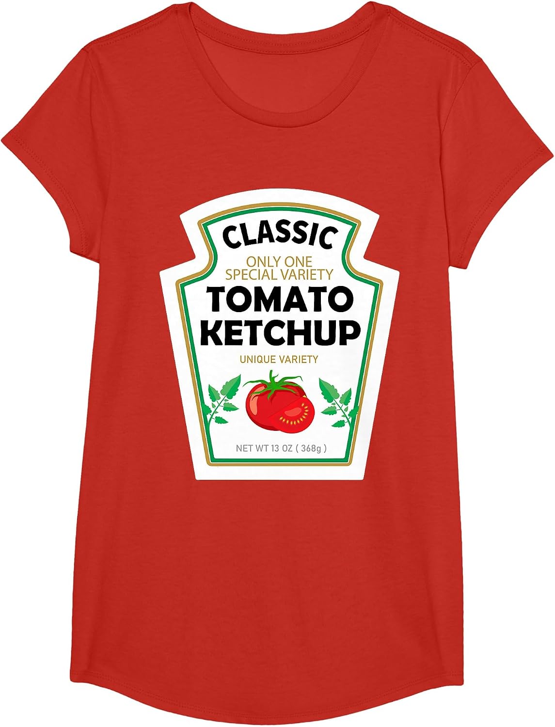 Red Ketchup DIY Costume Matching Couples Groups Halloween T-Shirt - Girls Red