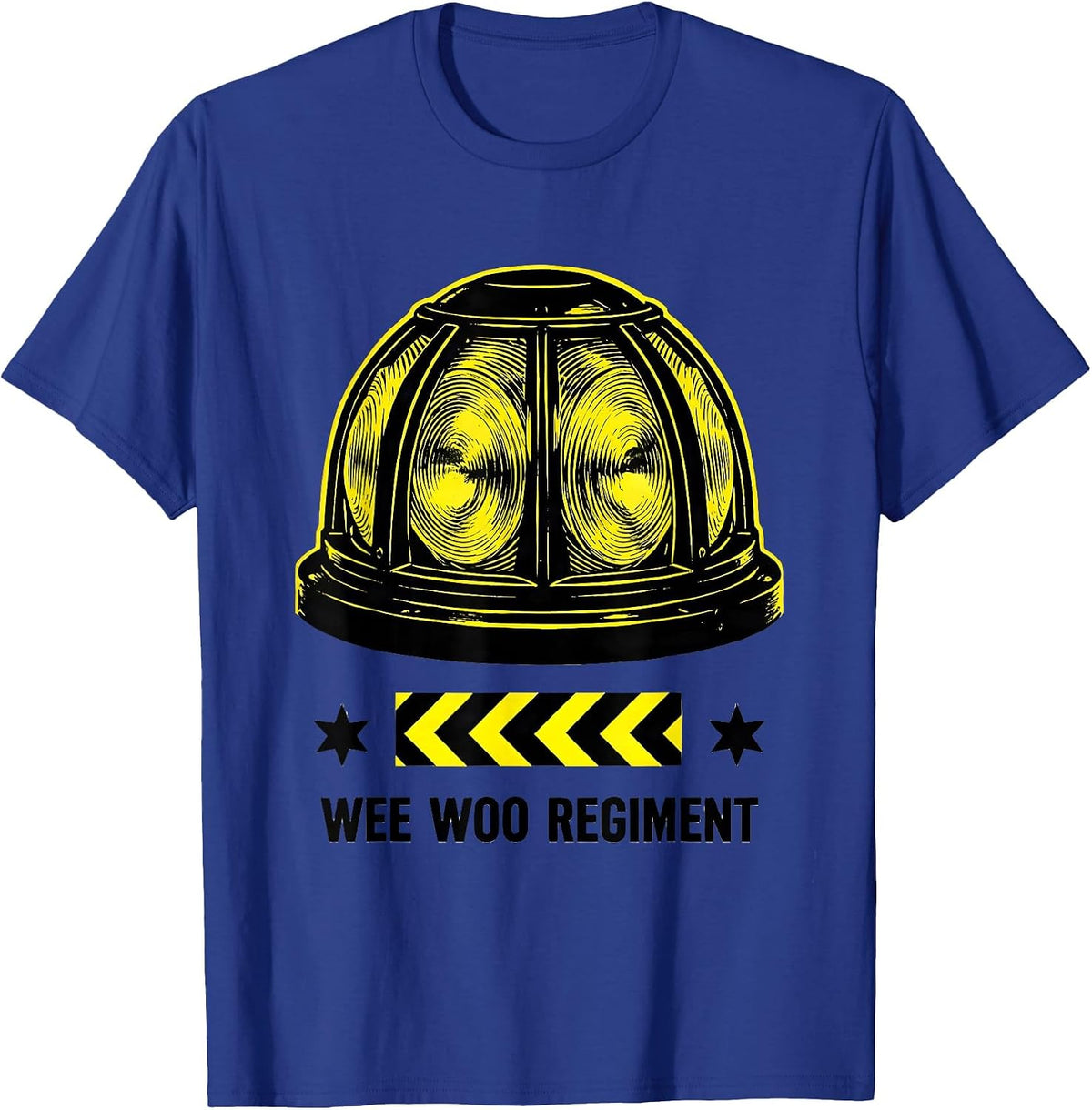 Wee Woo Regiment Funny EMS Paramedic EMT Crew Gag Humor T-Shirt - Royal Blue