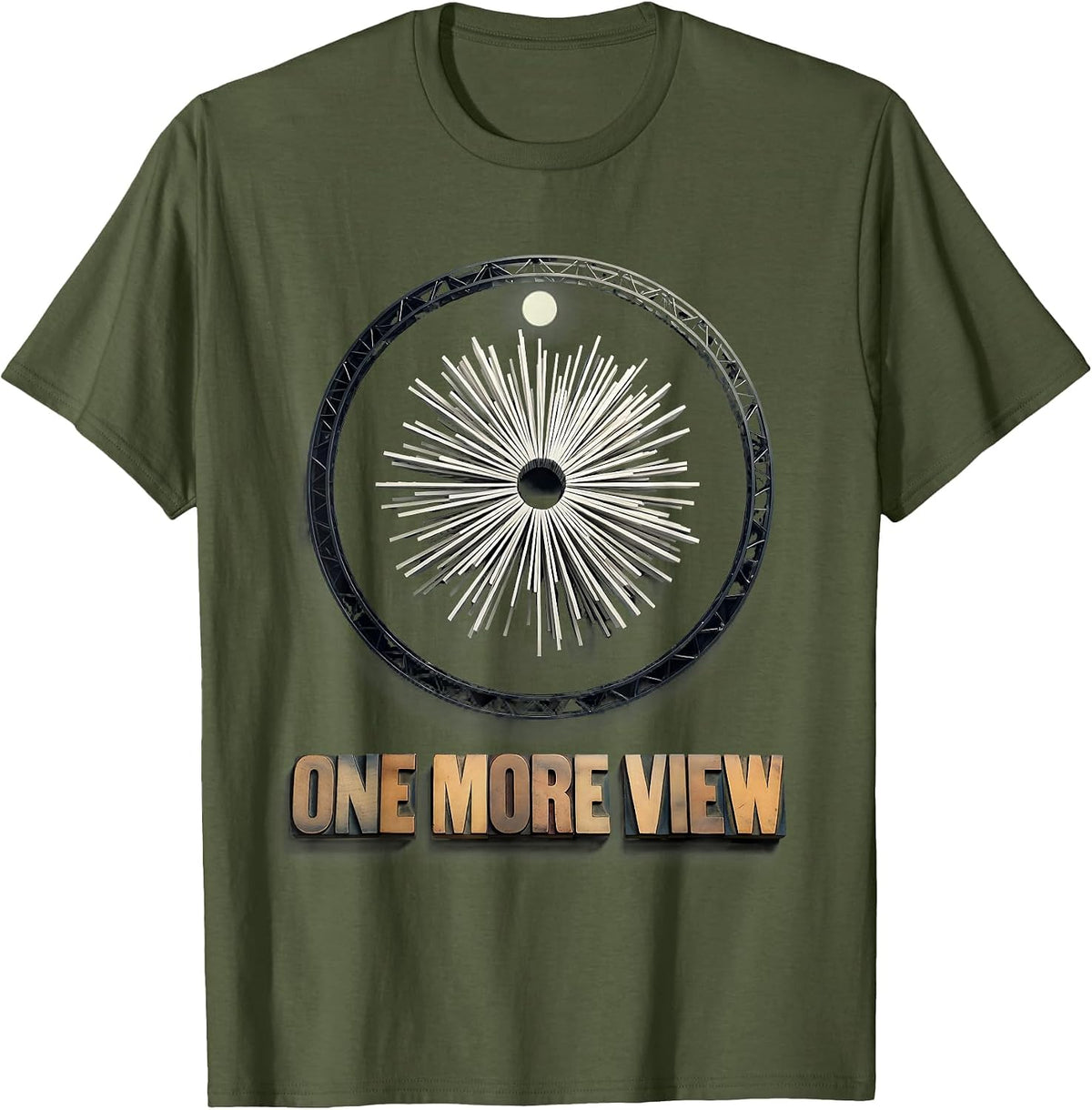 One More View Funny Radiologic Technologist X-Ray Tech Gift T-Shirt - Olive Green