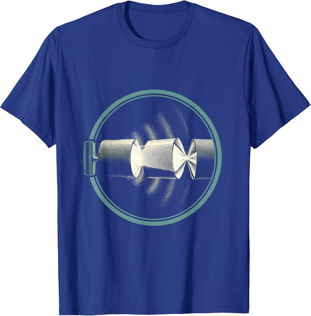 Men's Christmas Cracker Ultrasound Tech Radiology Humor T-Shirt - Royal Blue