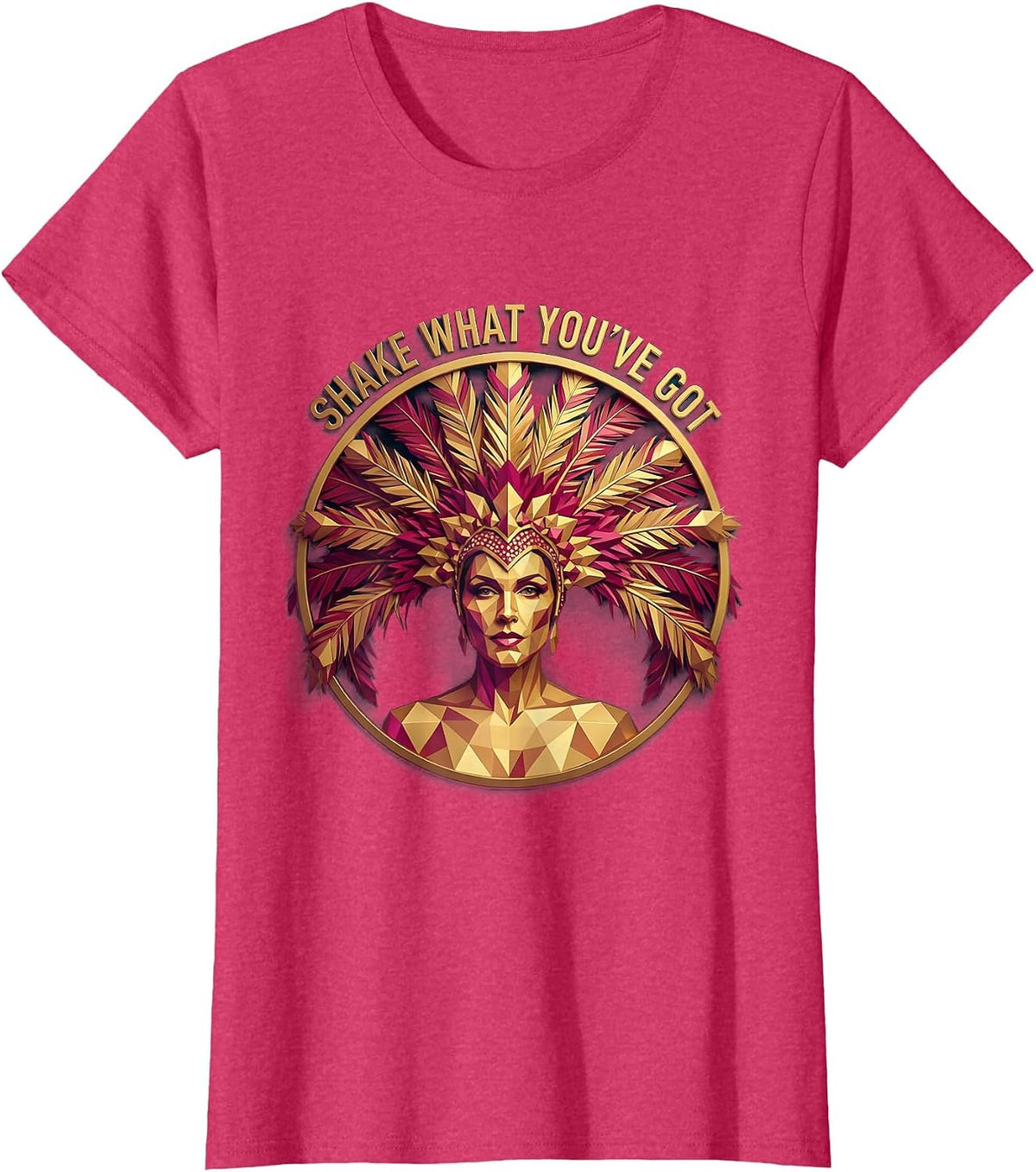 Women's Showgirl Shake What You've Got Dance Design T-Shirt - Red Heather
