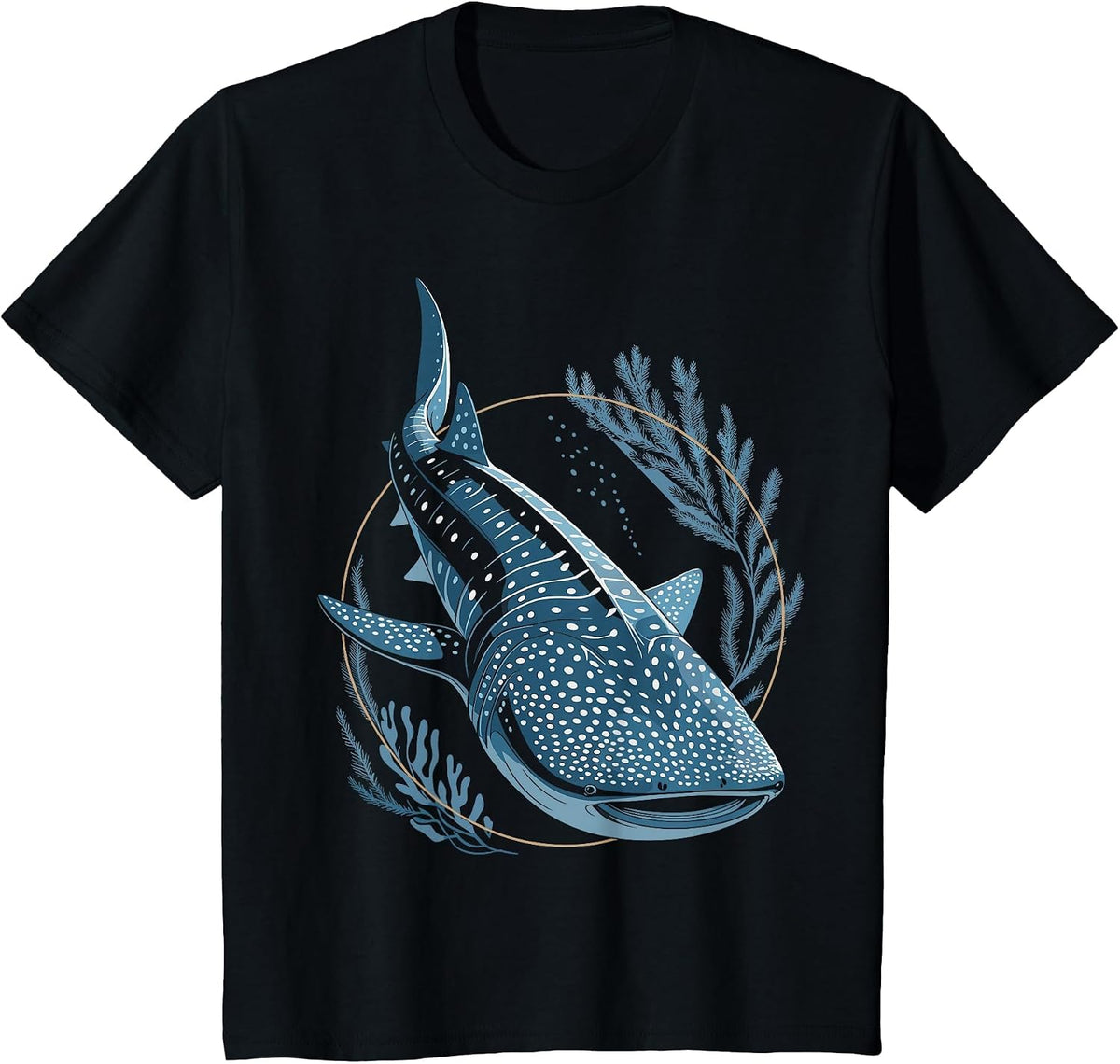 Funny Whale Shark T-Shirt - Black