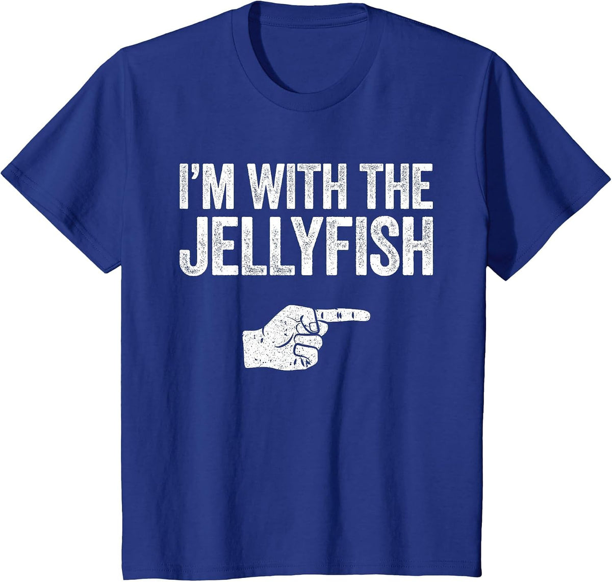 I'm with The Jellyfish Shirt Matching Jellyfish Costume T-Shirt - Royal Blue