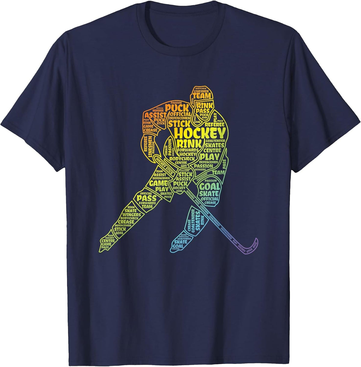 Ice Hockey Boy T-Shirt - Navy Blue