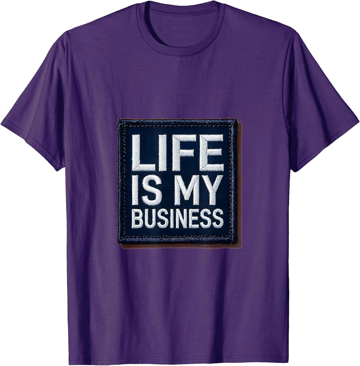 Life Is My Business EMT Graphic Design T-Shirt - Purple