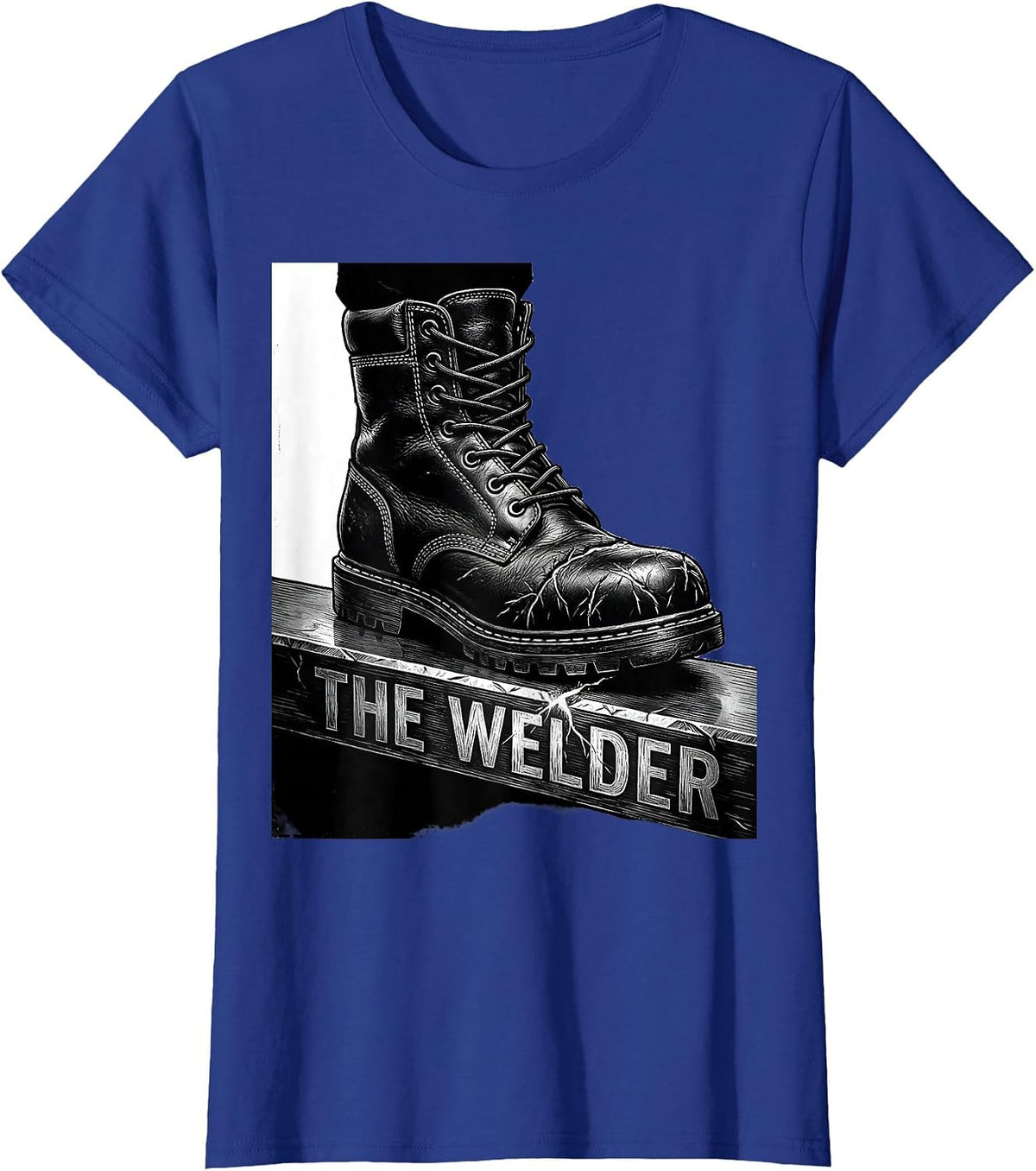 Women's THE WELDER Funny Welder Metal Worker Trade Pride Humor T-Shirt - Royal Blue