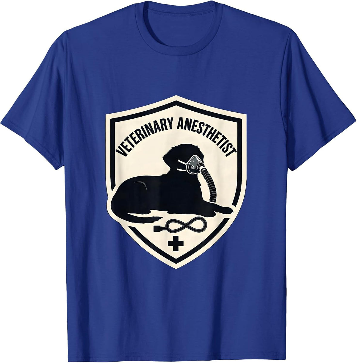 Veterinary Anesthetist Funny Vet Tech Gift Occupational T-Shirt - Royal Blue
