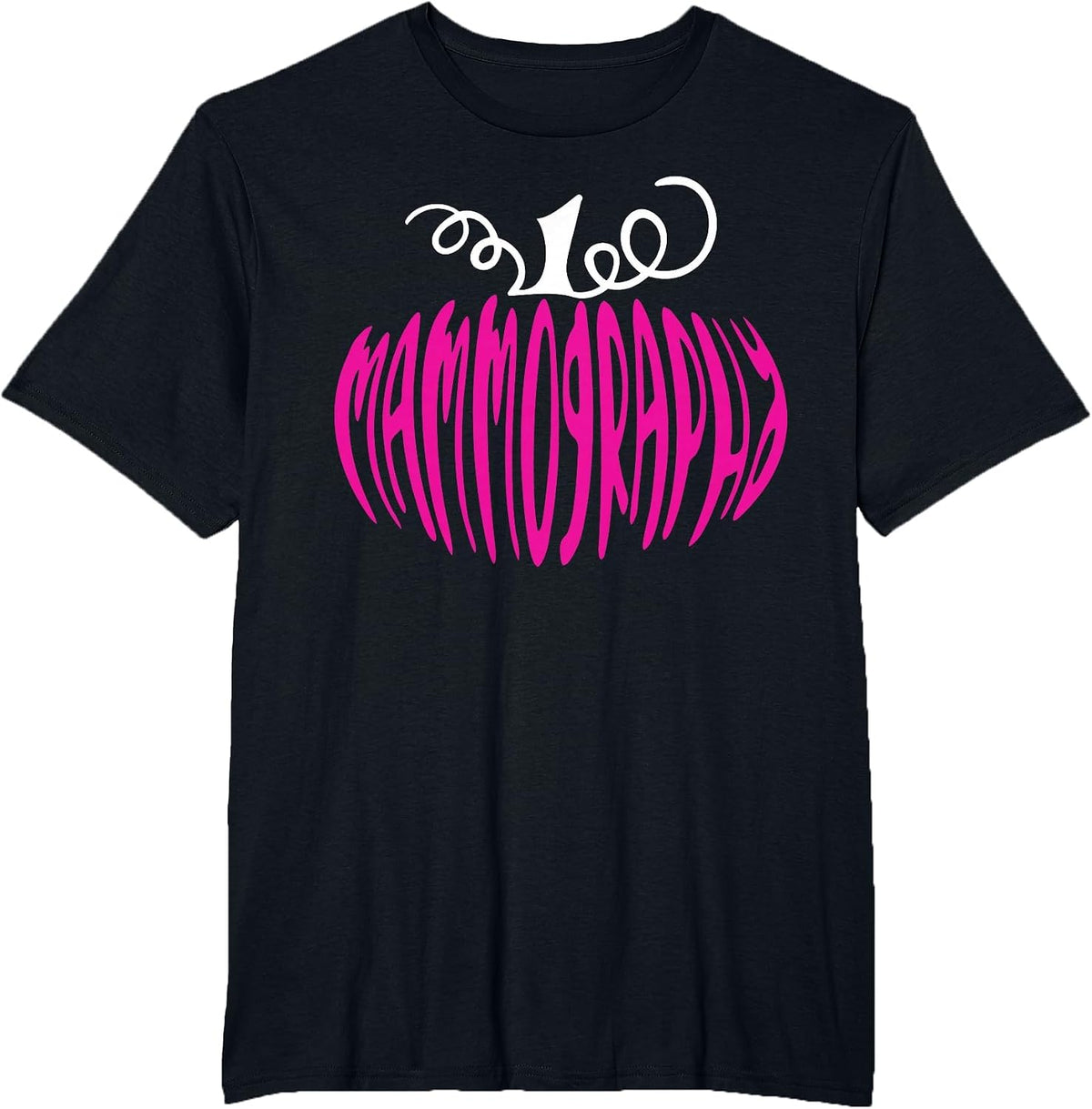 Mammography Pumpkin Mammo Technologist Fall Autumn Halloween T-Shirt - Black