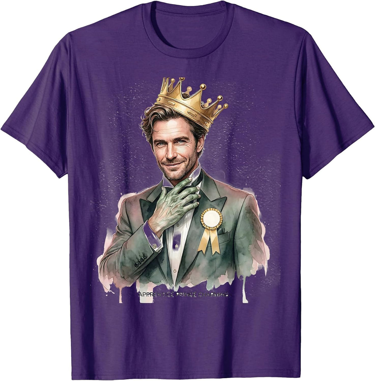 Apprentice Prince Charming Whimsical Fairy Tale Romance T-Shirt - Purple