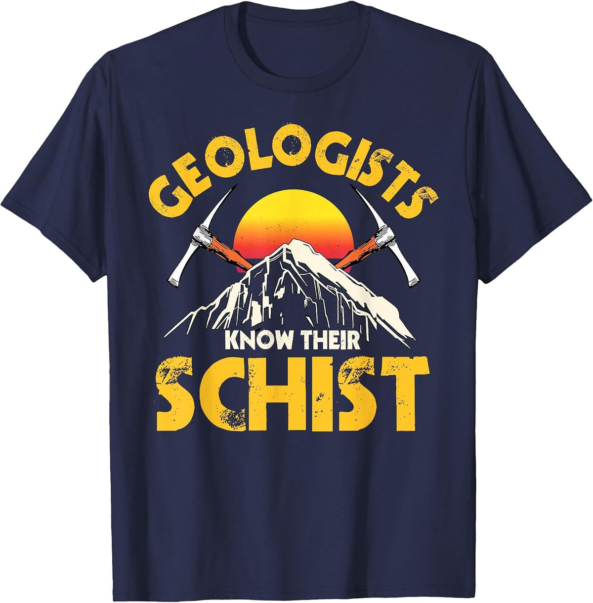 Geology Geologists Earth Scientists Mineral Rock Lovers T-Shirt - Navy Blue