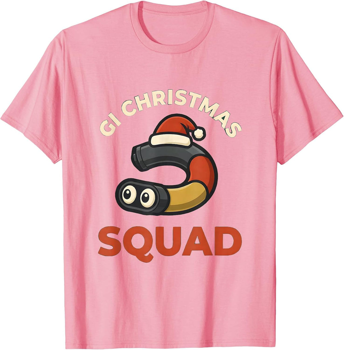Men's GI Christmas Squad Gastroenterology Nurse Endoscopy Tech T-Shirt - Pink