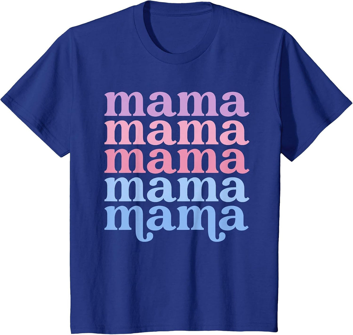 Retro Mama Tee for Women Retro Mom, Mommy for Mothers Day T-Shirt - Royal Blue