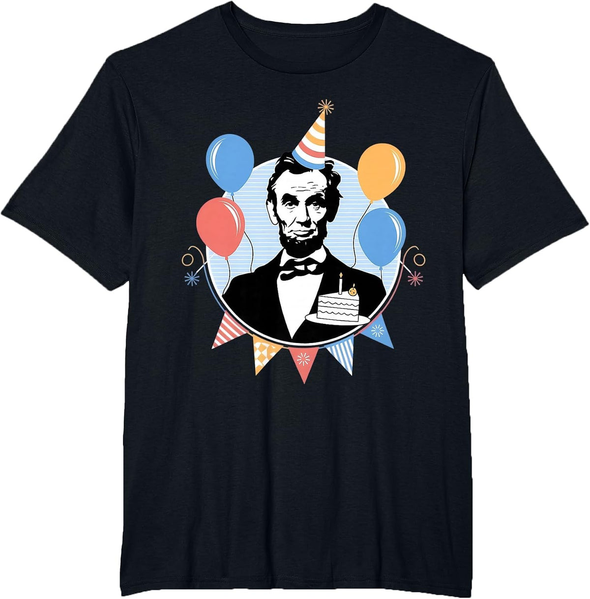 Abraham Lincoln Birthday T-Shirt - Black
