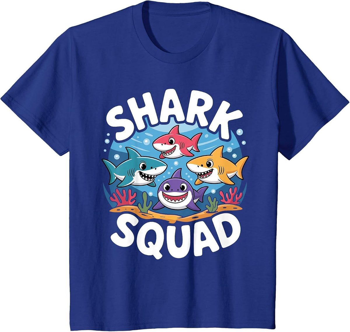 Cool Shark Art for Men Women Great White Hammerhead Shark T-Shirt - Royal Blue