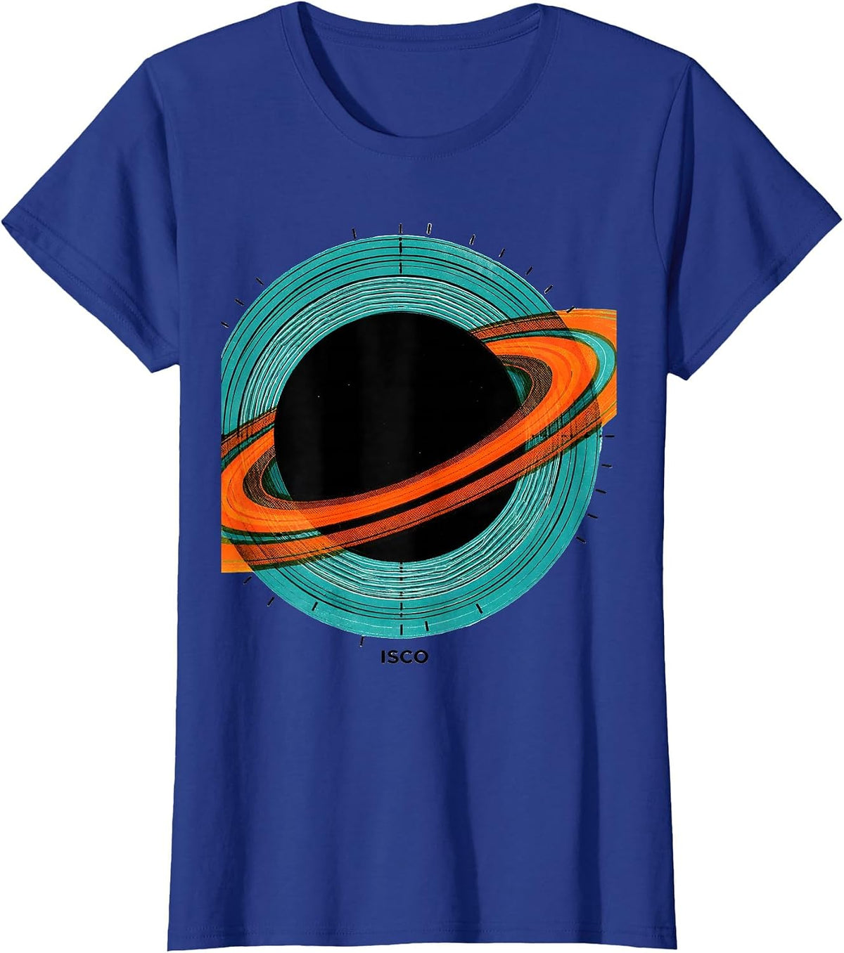 Women's ISCO Risograph Black Hole Physics Astrophysics Science T-Shirt - Royal Blue