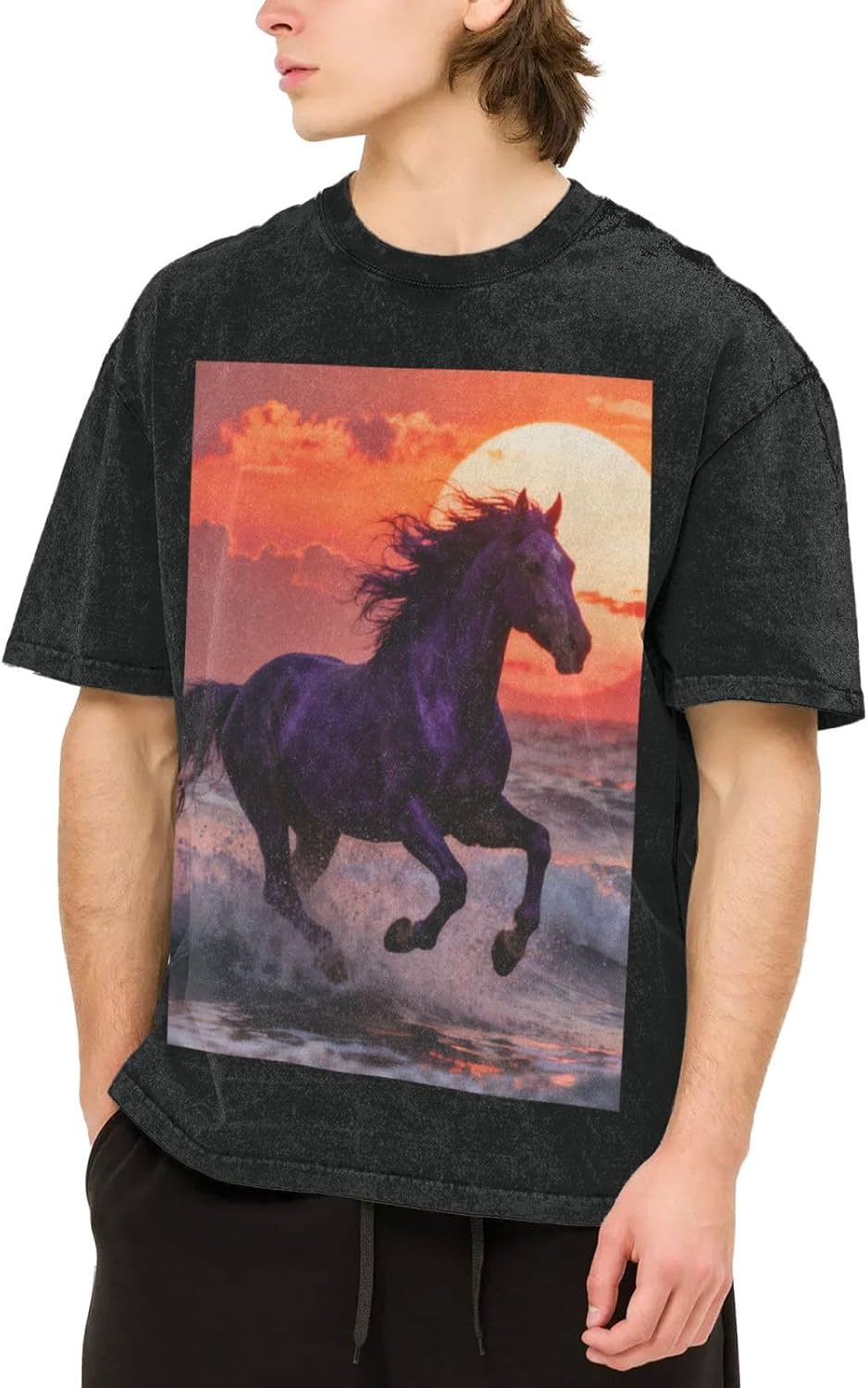 Unisex Basic Washed Cotton T-Shirt - Pattern (240)