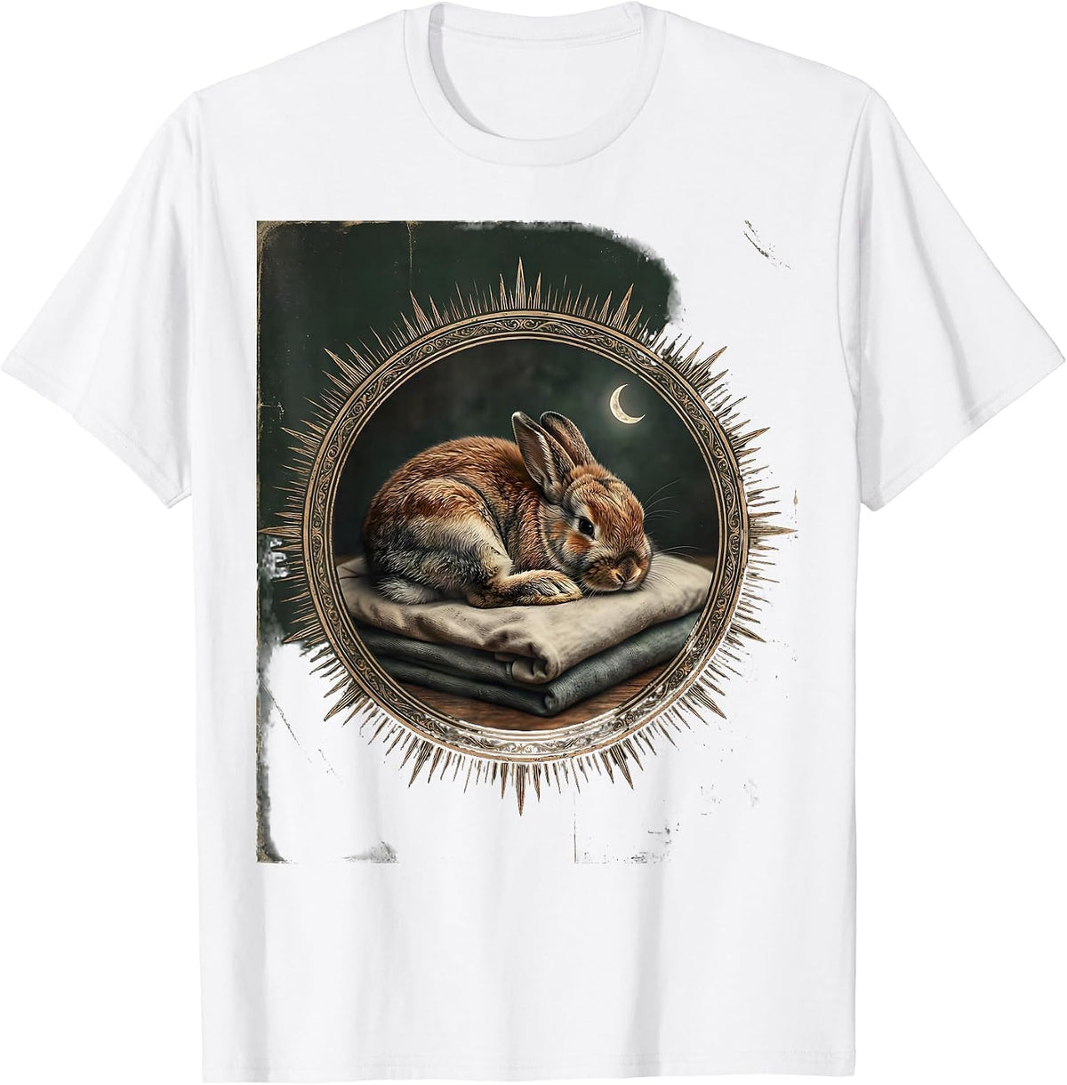 Men's Sleeping Holland Lop Vintage Pet Lover Cozy T-Shirt - White