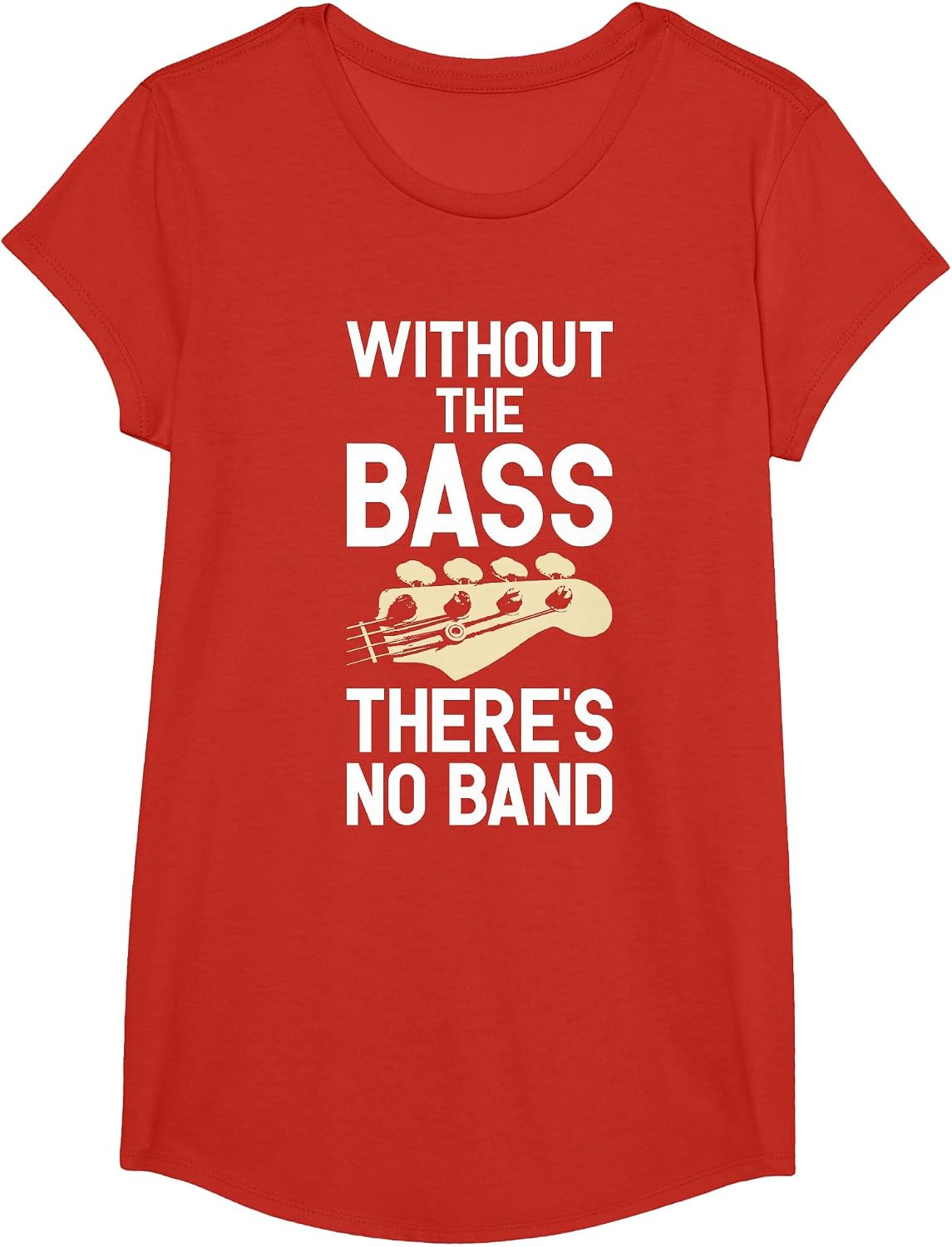 Funny Bass Guitar Guitarist Guitar Player T-Shirt - Girls Red