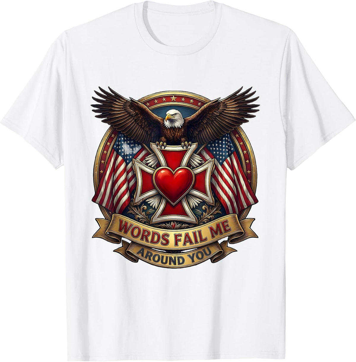Men's I Just Cant Flirt Words Fail Me Around You T-Shirt - White