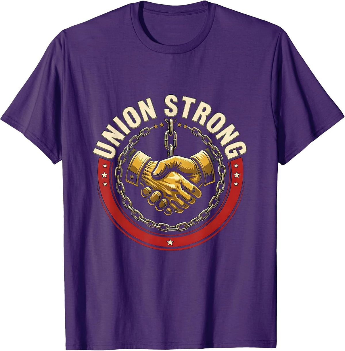 Union Strong Skilled Trades Worker Labor Day Solidarity T-Shirt - Purple