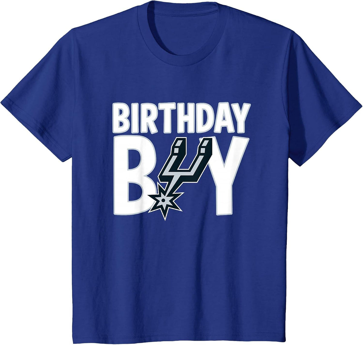 NBA Birthday Boy San Antonio Spurs Retro Logo T-Shirt - Royal Blue