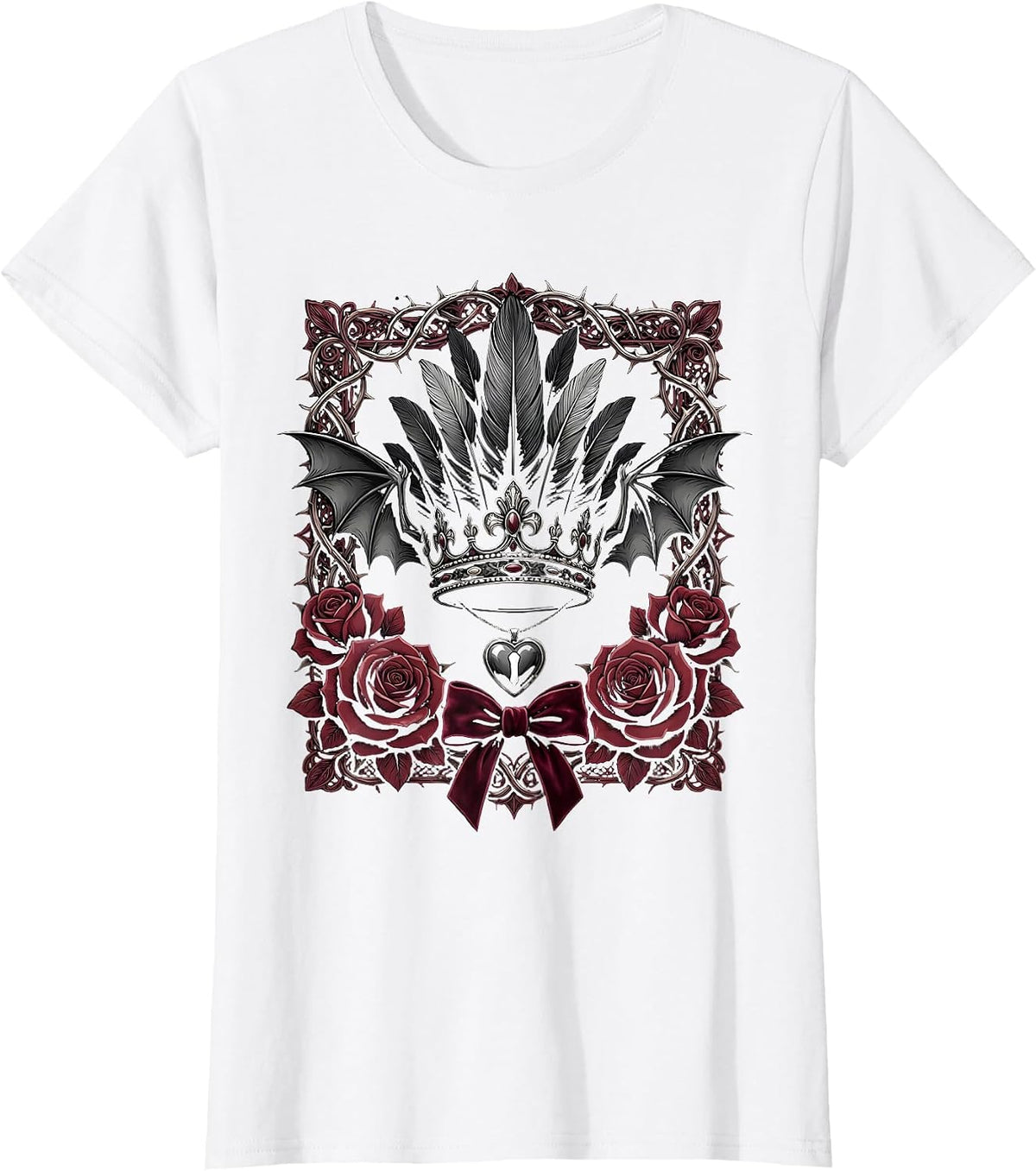 Showgirl Shadow on Brick Backstage Wall T-Shirt - White