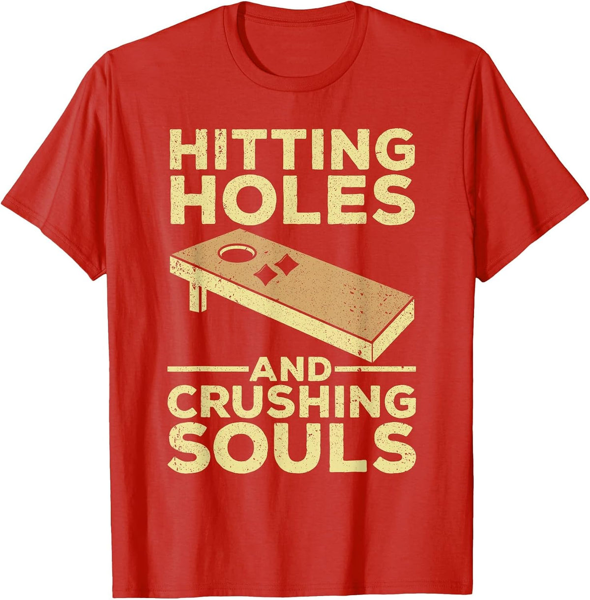 Cool Cornhole Art for Men Women Corn Hole Lover Board Game T-Shirt - Red