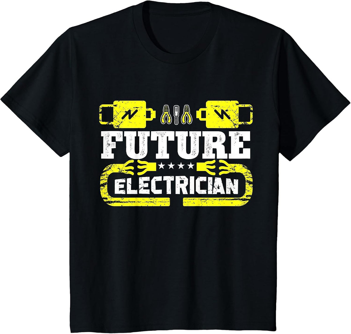 Future Electrician Apprentice in Training T-Shirt - Black