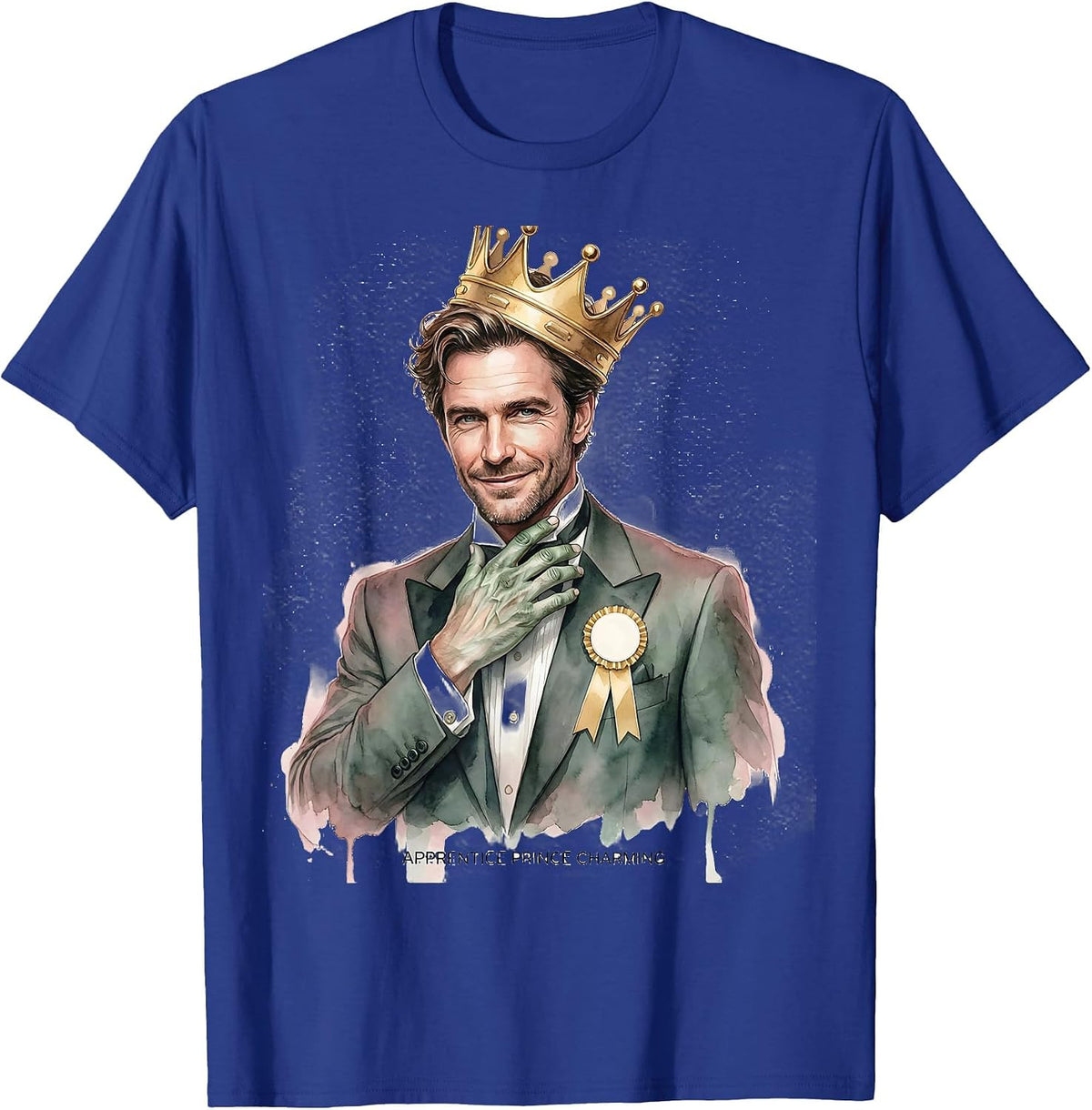 Apprentice Prince Charming Whimsical Fairy Tale Romance T-Shirt - Royal Blue