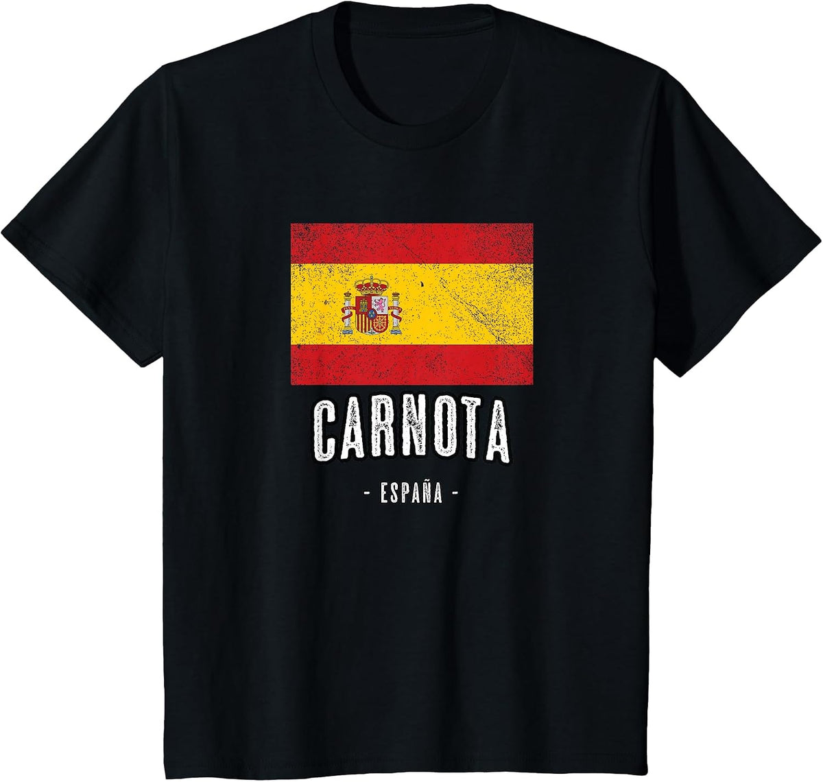 Carnota Spain | ES Flag City - Bandera - T-Shirt - Black