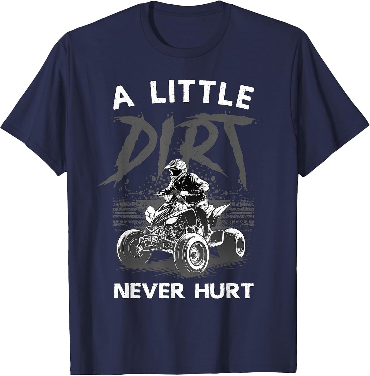 Cool ATV Design for Men Women Kids Quad 4 Wheeler ATV Riding T-Shirt - Navy Blue