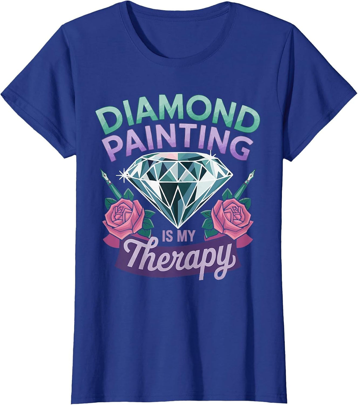 Diamond Painting Art Hobby Artistic Craft Diamond Painter T-Shirt - Royal Blue