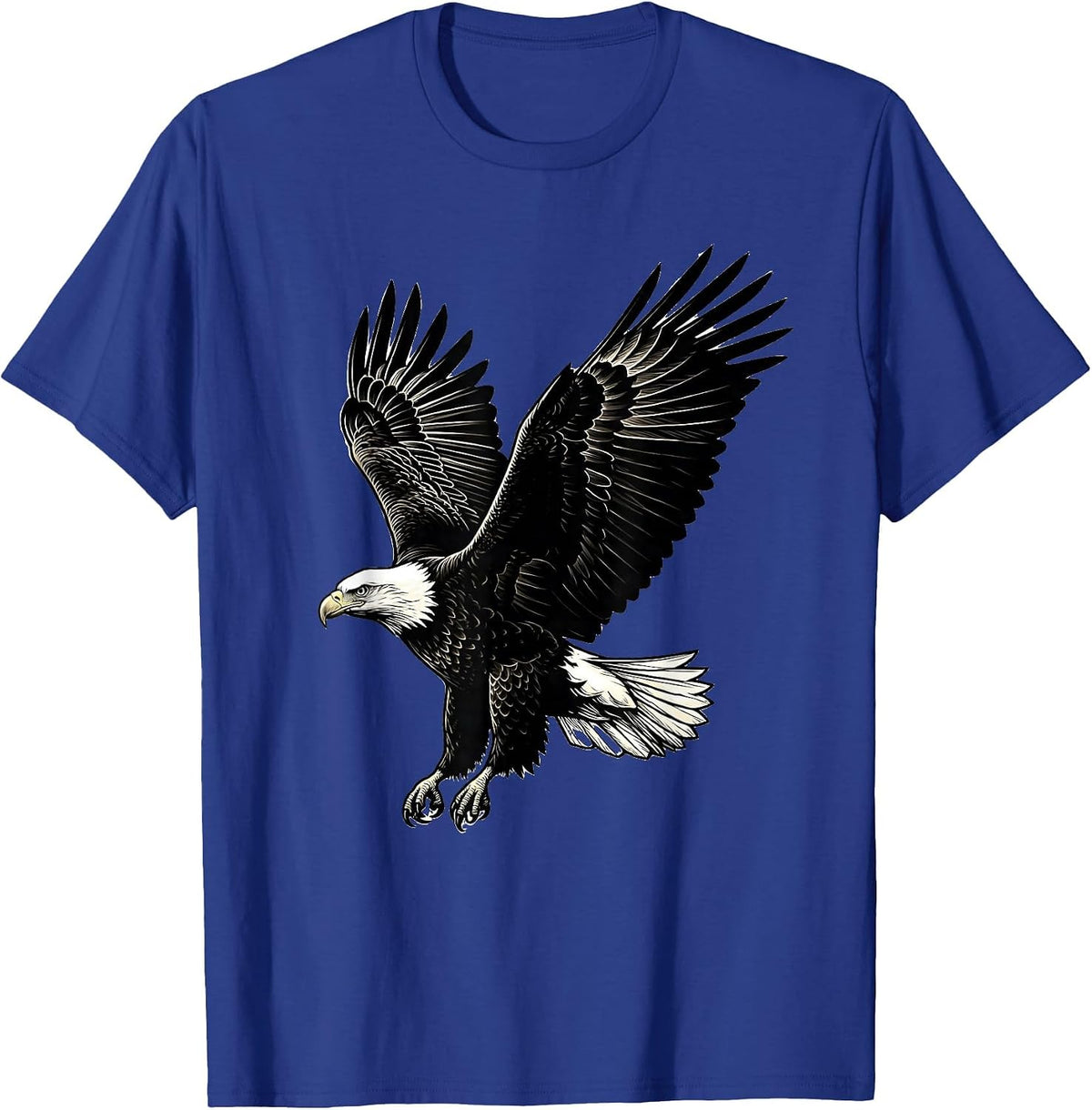 Bald Eagle Wildlife Patriotic Bird Nature Design T-Shirt - Royal Blue