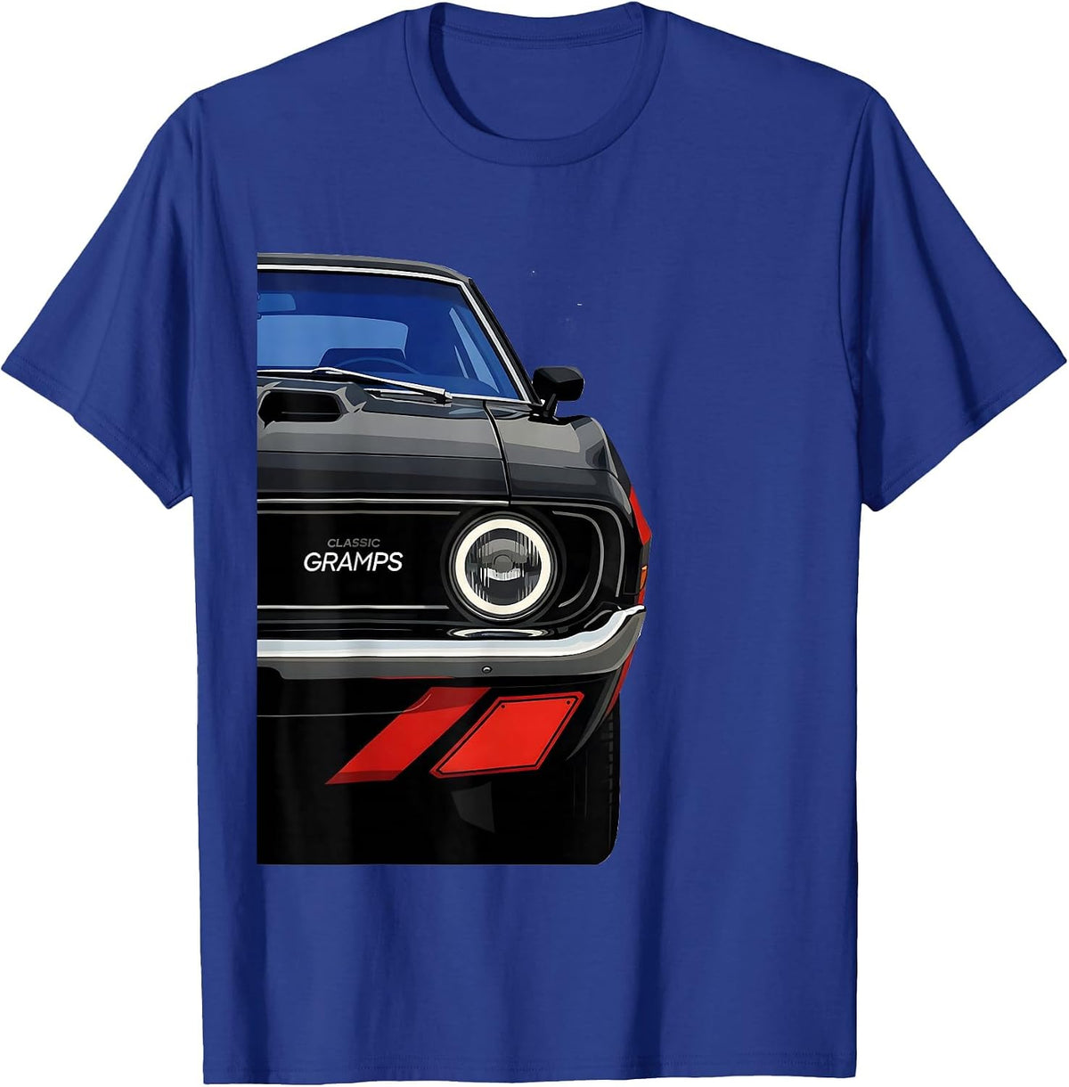 Men's Classic Gramps Funny Grandpa Classic Car Enthusiast Humor T-Shirt - Royal Blue