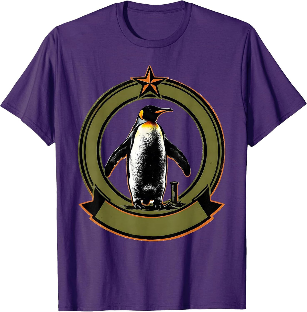 Flight Was Never An Option Penguin Martial Arts Humor T-Shirt - Purple