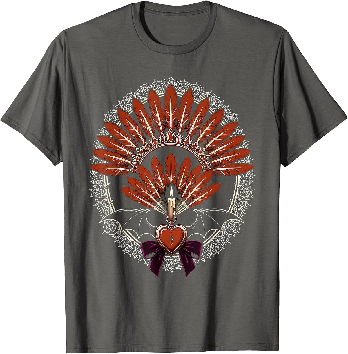 Men's Showgirl Shadow Stage Silhouette Graphic T-Shirt - Asphalt Grey