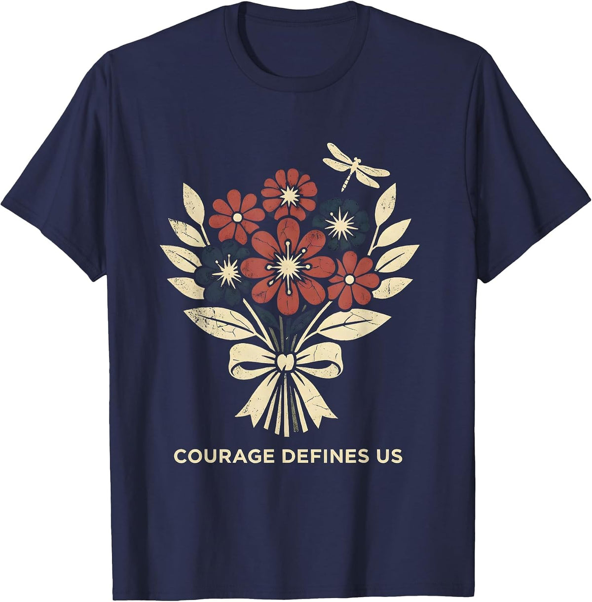 Courage Defines Us Patriot Day Design T-Shirt - Navy Blue