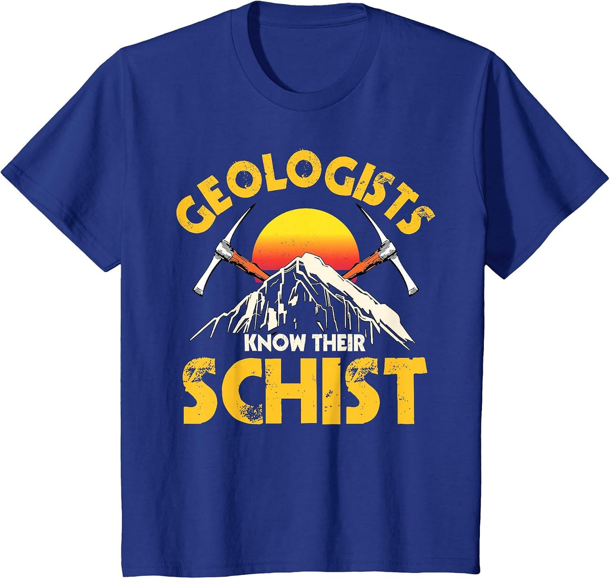 Geology Geologists Earth Scientists Mineral Rock Lovers T-Shirt - Royal Blue